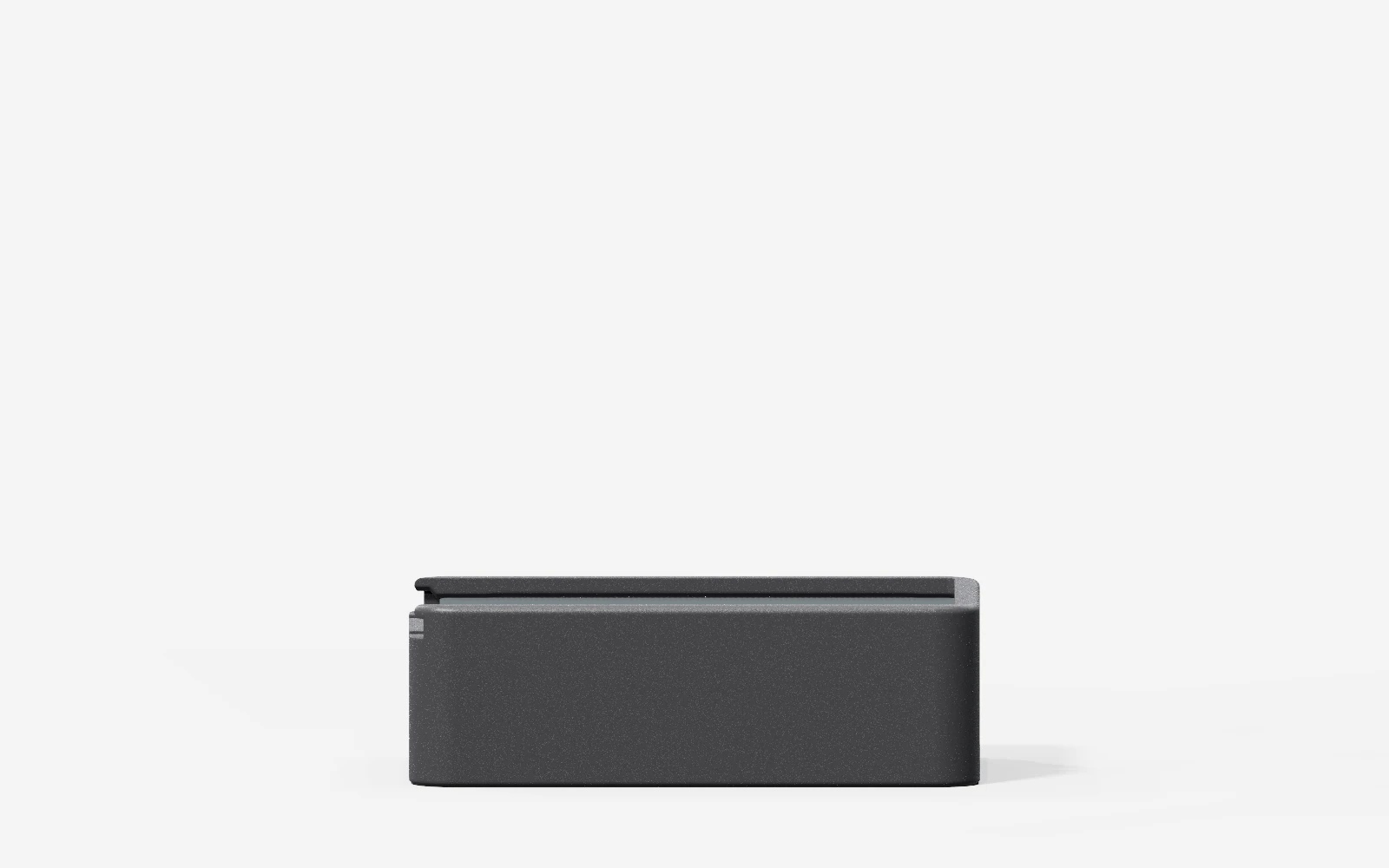 Scout V2 side view, showing its low ports
