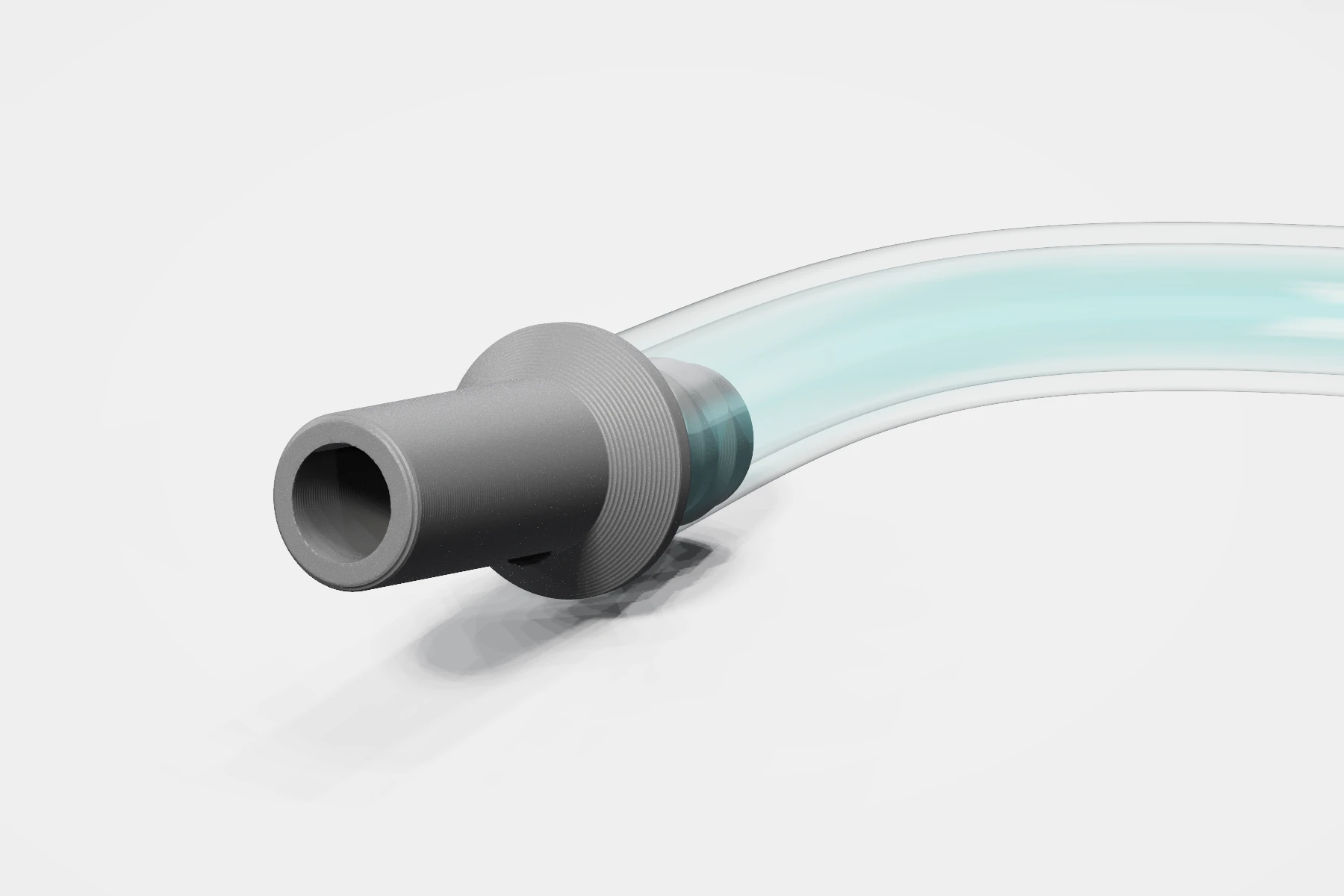 Close-up of the fitted 3/8 in plug connector that goes into a compatible existing nest's port